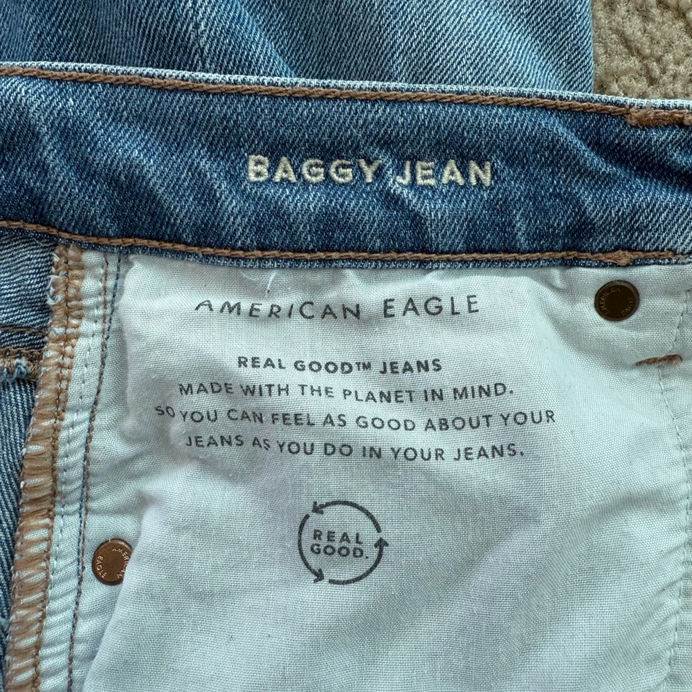 American Eagle Outfitters Blue Baggy Jeans - Picture 11 of 13